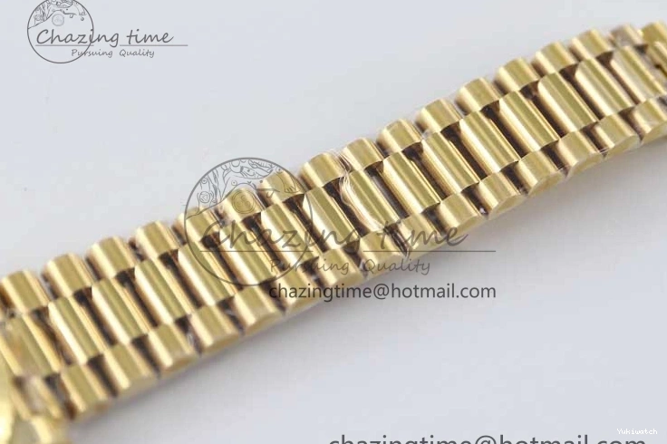Dial YG Steel 40mm 1:1 Best TWF A2836 Crystal Date 904L YG Edition on Bracelet Day YG 0430
